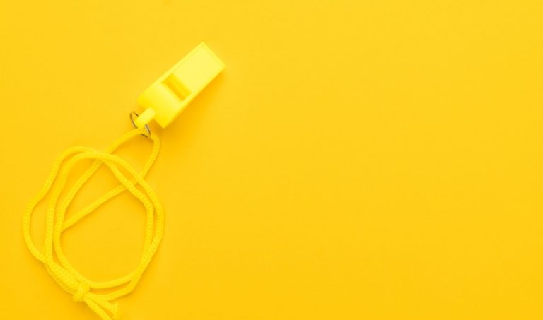 Plastic Yellow Whistle