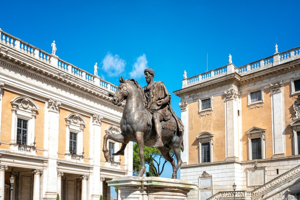 Statue of Marcus Aurelius at Piazza del Campidoglio