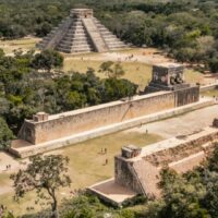 Aerial view of Chichen Itza