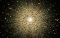 debris of a stellar explosion, 3d illustration