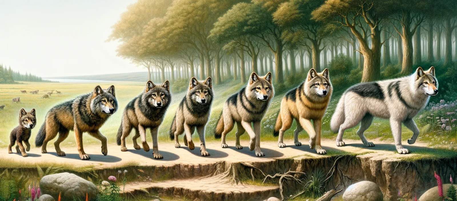 Wolf-to-dog: same species, dogs are a subspecies