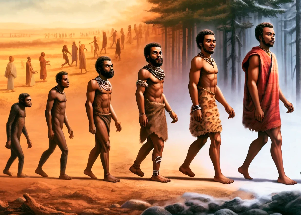 When did ancient humans start wearing clothes?