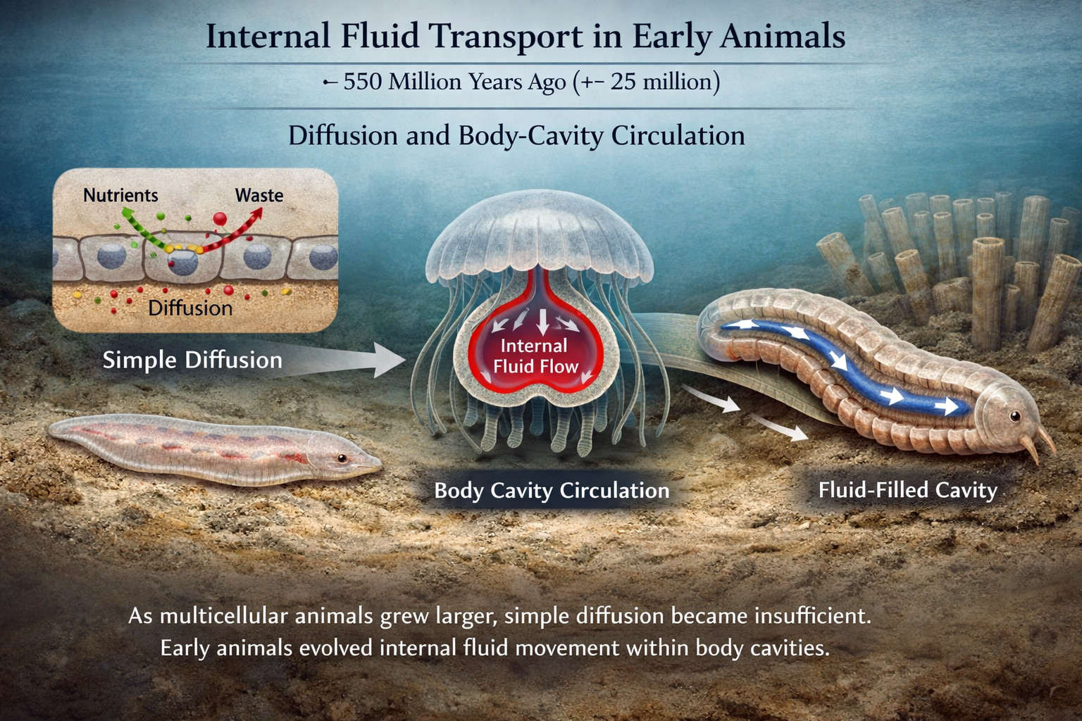 Internal Fluid Transport in Early Animals