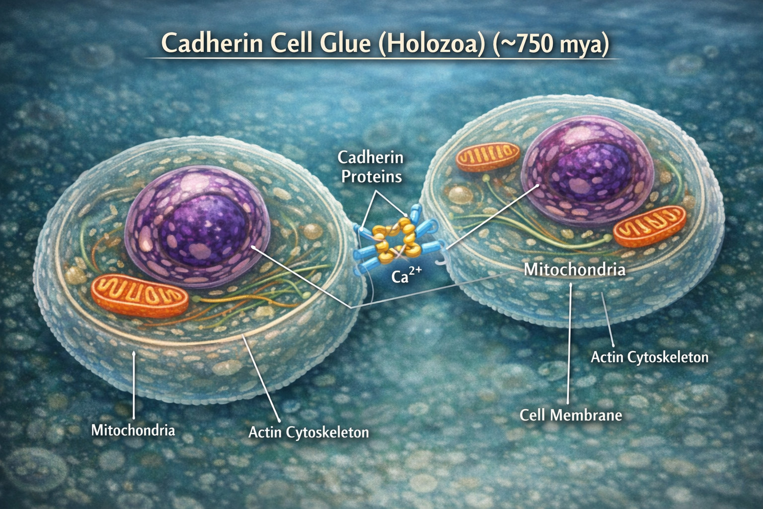 Animal Ancestors Split Off: Cadherin Cell Glue (Holozoa)