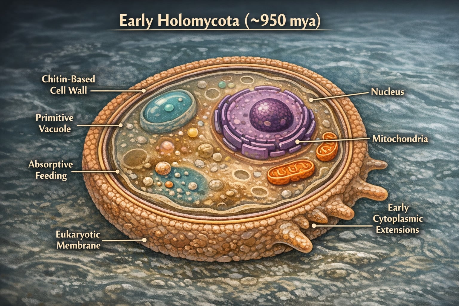 Fungi Ancestors Split Off: (aquatic Holomycota)
