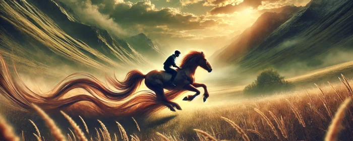 Riding the Wild Horse: Life’s journey is an unpredictable, often absurd ride, but by embracing our freedom and choosing an authentic path—whether through managing anxiety, forging your own meaning, or a rebellion against despair—we can find strength and purpose amidst the chaos.