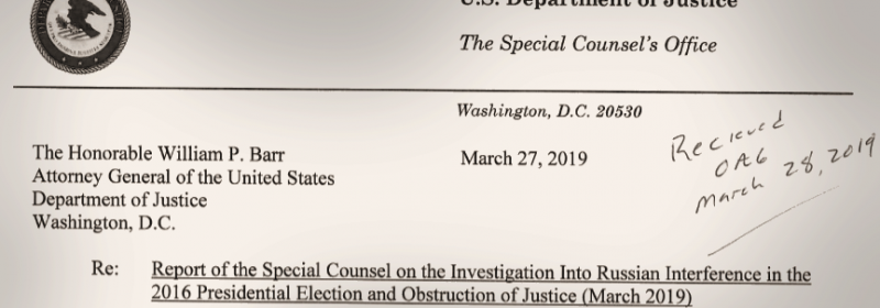 March 27 2019 Mueller letter